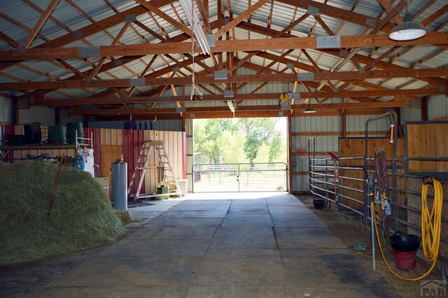 view of horse barn