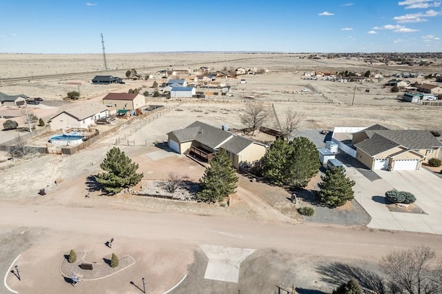 aerial view featuring view of desert