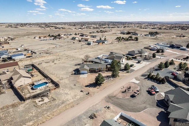 aerial view with view of desert