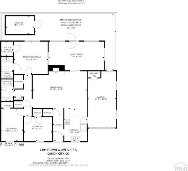 1104 Fairview Ave Unit A, Canon City, CO 81212 - property floor plan