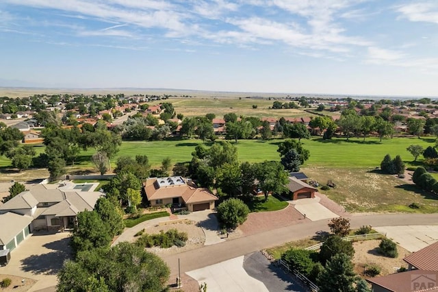 bird's eye view featuring a residential view