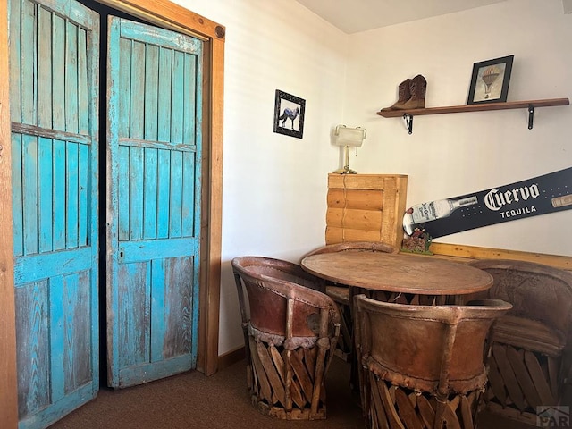 834 Ponderosa Rd, Cuchara, CO 81055 - dining room featuring carpet floors