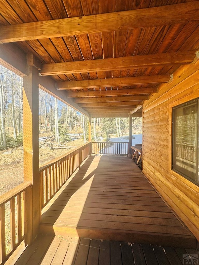 834 Ponderosa Rd, Cuchara, CO 81055 - view of deck