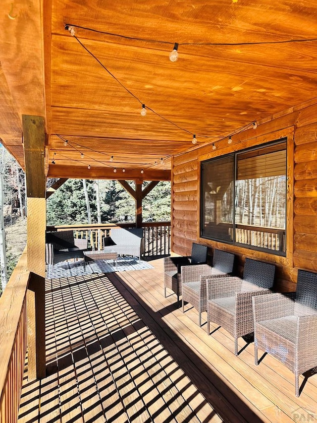 834 Ponderosa Rd, Cuchara, CO 81055 - view of deck