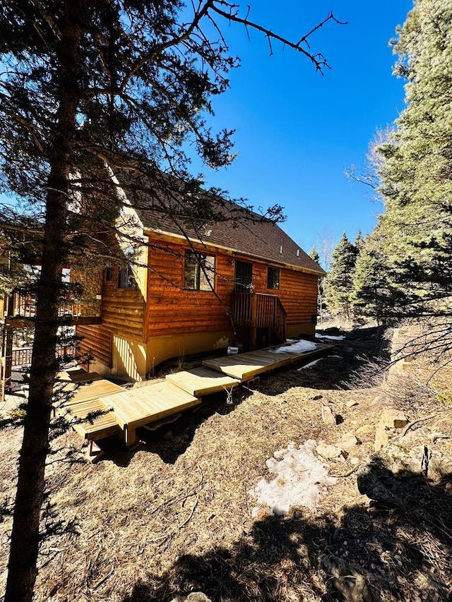 834 Ponderosa Rd, Cuchara, CO 81055 - view of back of house
