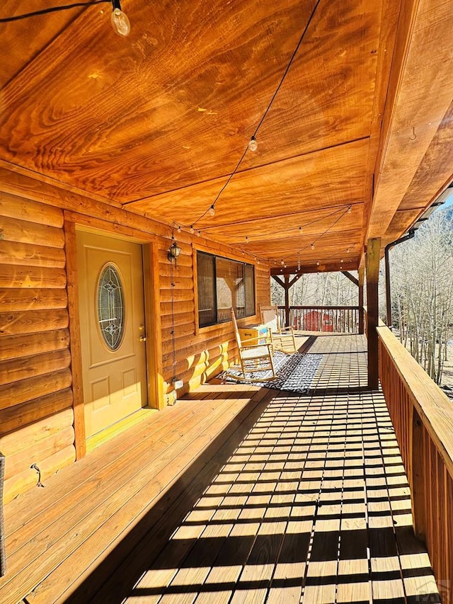 834 Ponderosa Rd, Cuchara, CO 81055 - view of deck