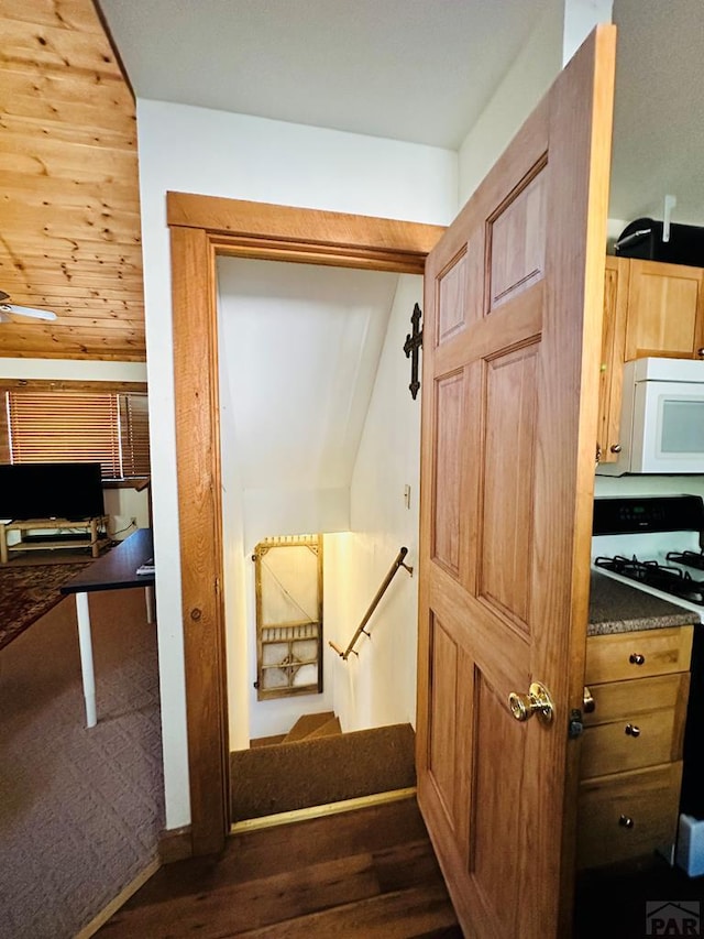 834 Ponderosa Rd, Cuchara, CO 81055 - staircase with wood finished floors