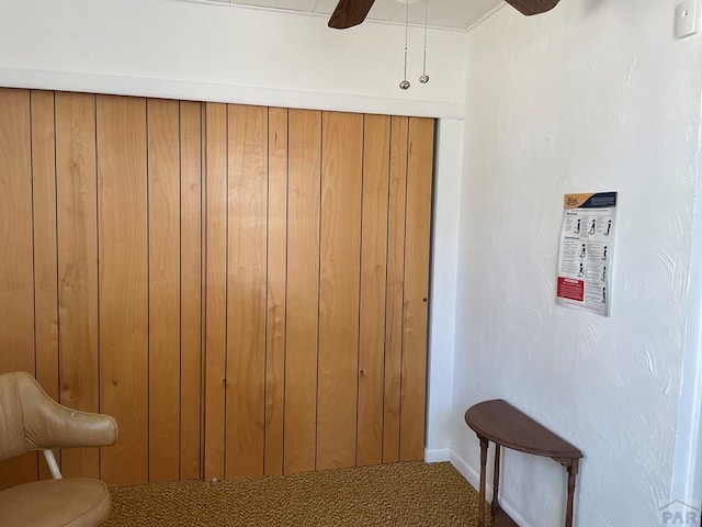 interior space with carpet floors