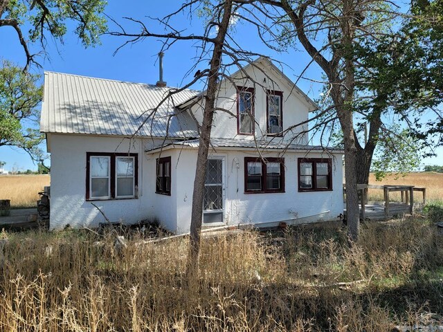 view of front of house with metal roof