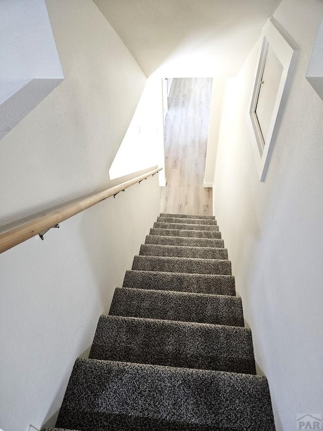 802 E 5th St, Florence, CO 81226 - stairway with wood finished floors