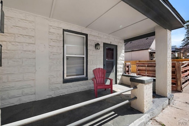 view of patio / terrace with fence