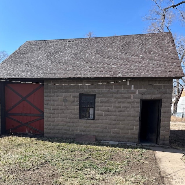 view of barn