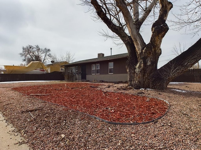 exterior space with fence