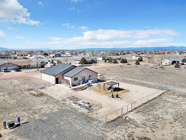 drone / aerial view with a residential view