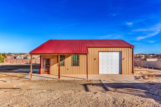 view of horse barn