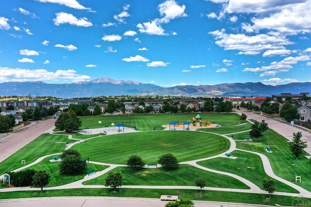6292 Riverdale Dr, Colorado Springs, CO 80923 - surrounding community with a mountain view