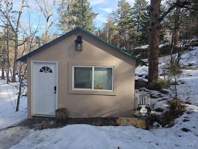 view of front of property with stucco siding