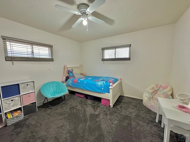 2 Kincaid Dr, Swink, CO 81077 - bedroom with carpet floors, baseboards, and a ceiling fan