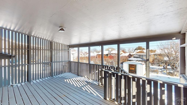 view of sunroom