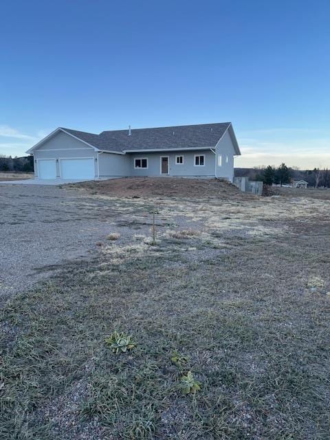 view of front of house with an attached garage