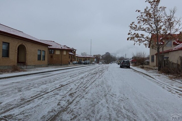 view of street featuring a residential view