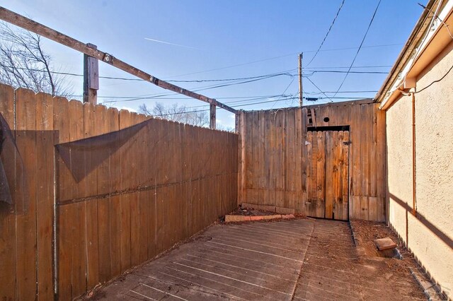 view of patio / terrace with fence