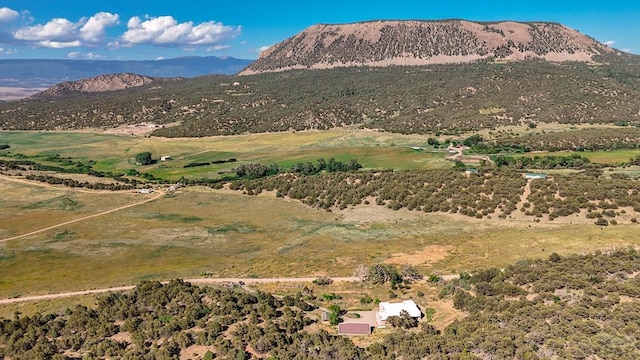 view of mountain feature featuring a rural view