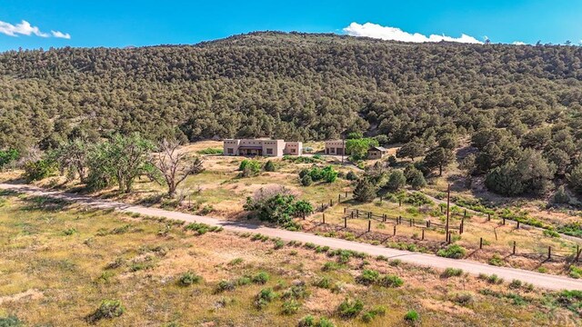 property view of mountains with a rural view