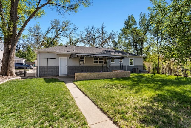 1121 Alexander Cir, Pueblo, CO 81001 - ranch-style home with stucco siding and cooling unit