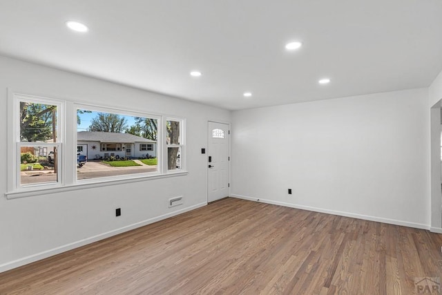 1121 Alexander Cir, Pueblo, CO 81001 - entryway with wood finished floors, recessed lighting, and baseboards