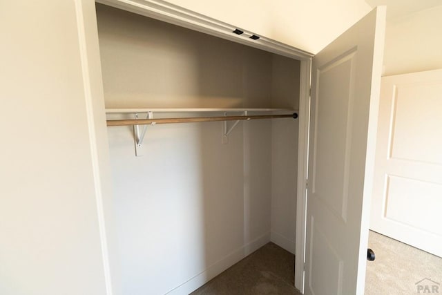 view of closet