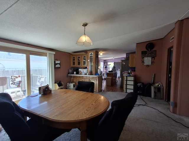 dining area with visible vents