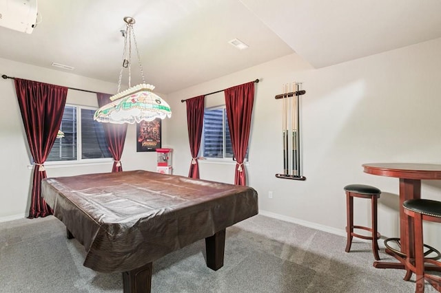6740 Spruce Hill Ct, Colorado Springs, CO 80923 - playroom with carpet and pool table