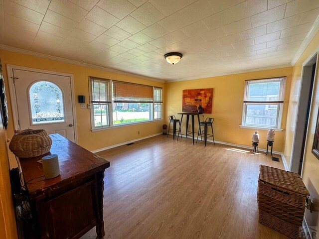 620 S 7th St, Springfield, CO 81073 - entrance foyer with crown molding and wood finished floors