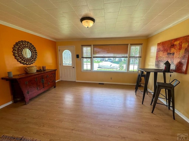 620 S 7th St, Springfield, CO 81073 - entrance foyer with ornamental molding and wood finished floors