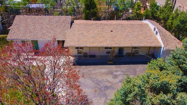 view from above of property