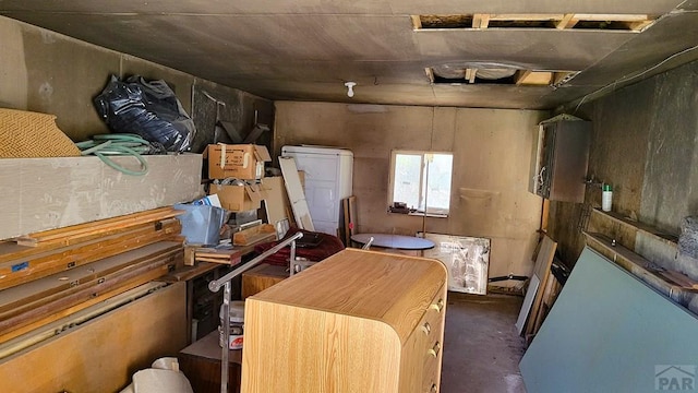 view of storage room