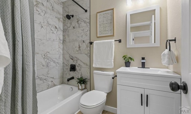 3009 Baystate Ave, Pueblo, CO 81005 - bathroom featuring shower / tub combo, toilet, and vanity