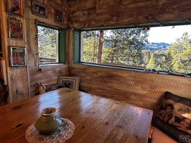 view of dining room