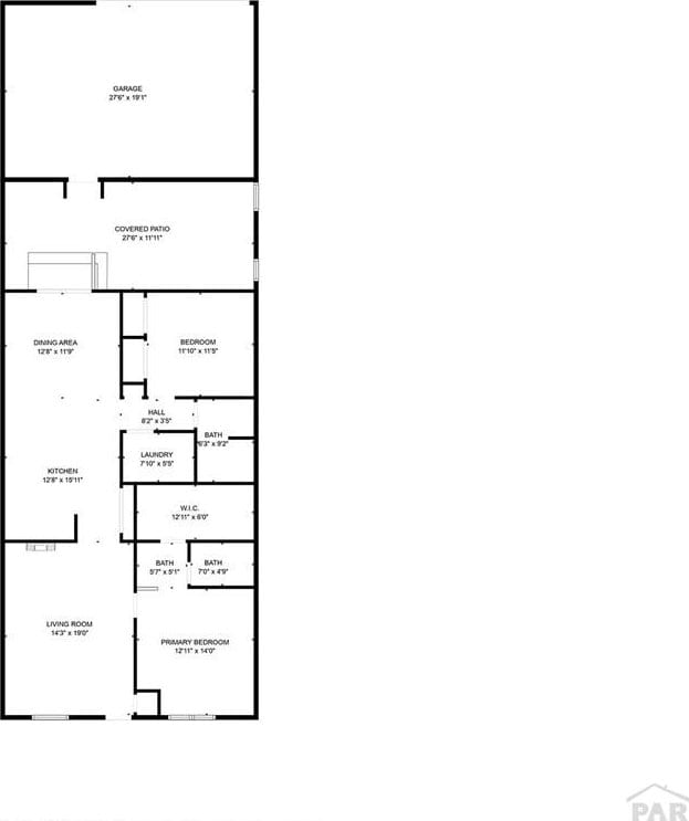 2106 Chatalet Ln Unit I, Pueblo, CO 81005 - view of floor plan / room layout