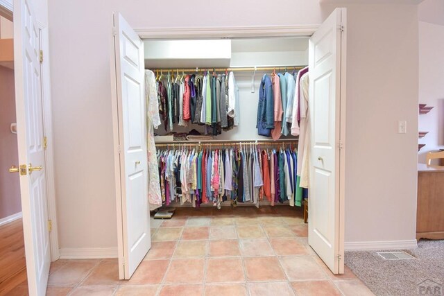 view of closet