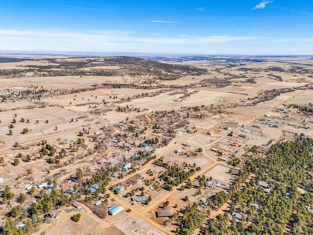 aerial view with view of desert