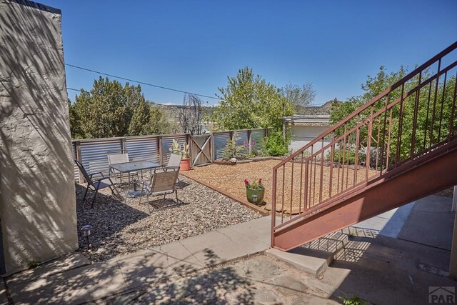 315 S Oak St, Trinidad, CO 81082 - fenced backyard with a patio