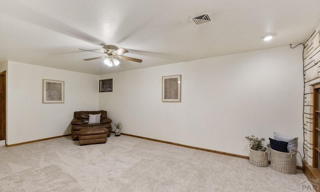 4321 Goodnight Ave, Pueblo, CO 81005 - unfurnished room with carpet, visible vents, baseboards, and ceiling fan