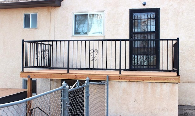 view of home's exterior featuring stucco siding