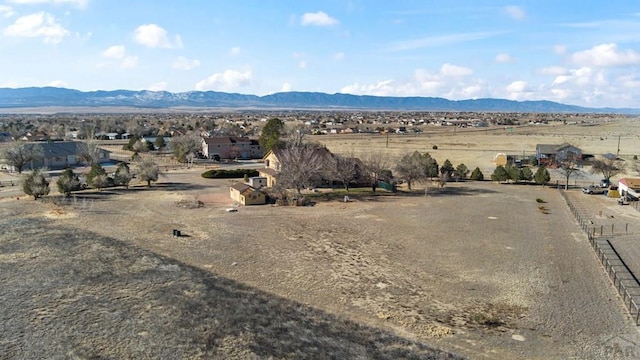 view of mountain feature with a residential view