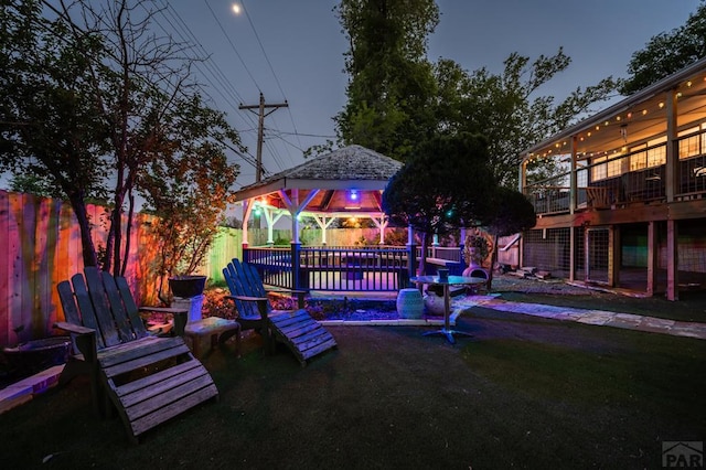 40 Macalester Rd, Pueblo, CO 81001 - view of yard with a gazebo and fence