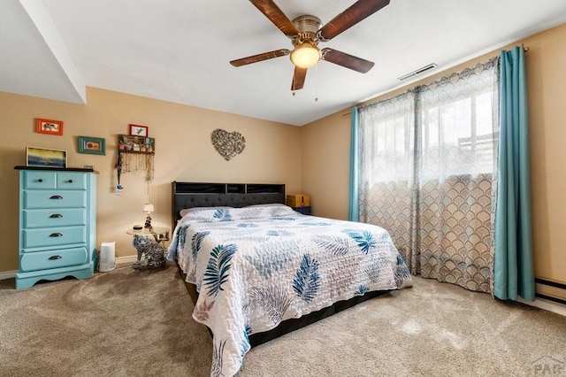 40 Macalester Rd, Pueblo, CO 81001 - bedroom with carpet, a ceiling fan, and baseboards