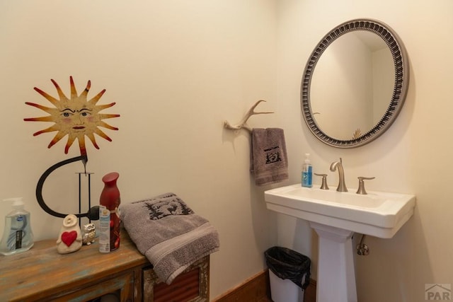 bathroom with a sink