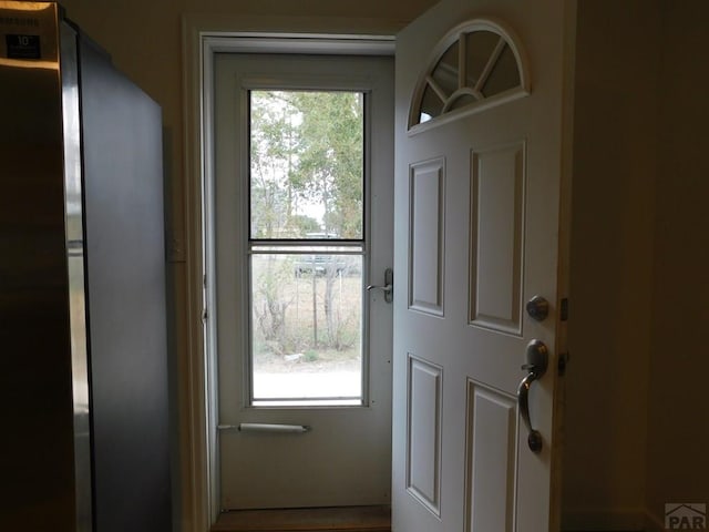 view of doorway to outside